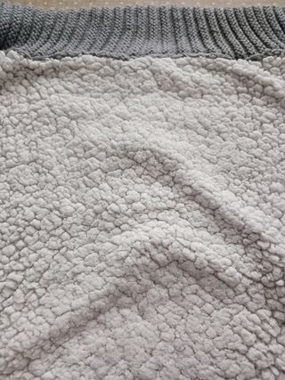 Saco capazo gris - Pelito interior