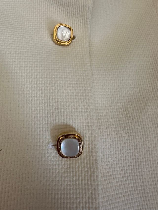 Burberry costume blazer con gonna tg.M. perla