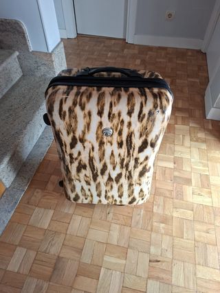Maleta leopardo - equipaje de viaje