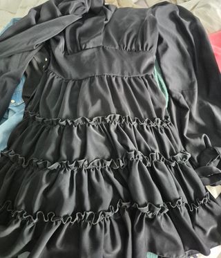 Vestido negro satinado IN LOVE WITH