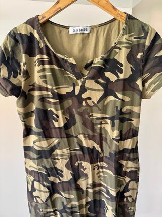 Vestido militar SHK MODE.