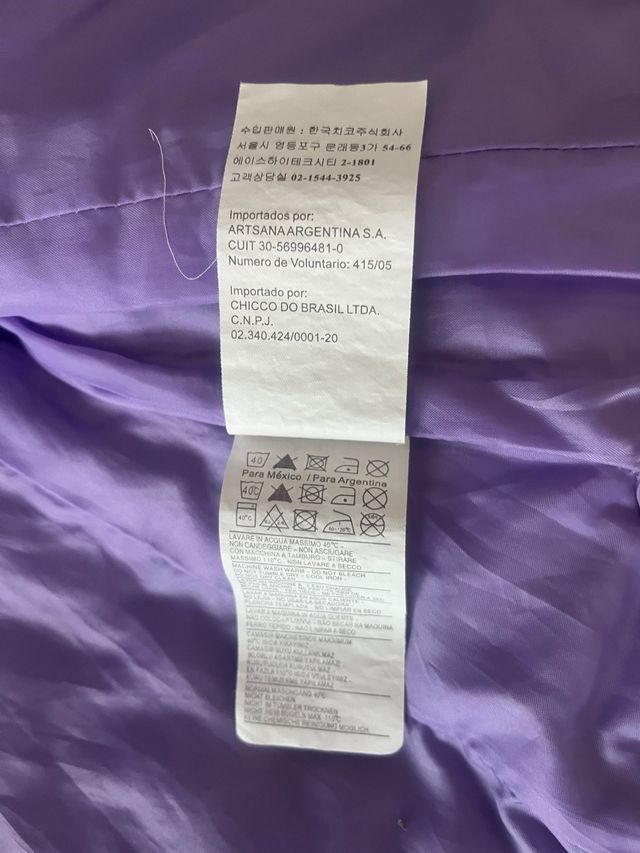 Giubbotto Chicco bimba lilla