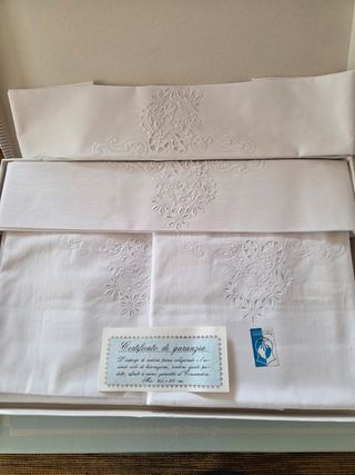 Lenzuola Matrimoniali Cotone Ricamate