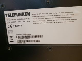 Telefunken TV 22" - TV Negro