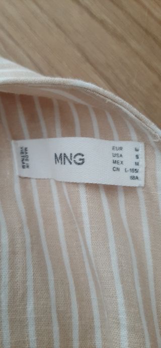 Mono rayas Mango beige