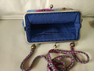 Bolso vaquero artesanal multicolor