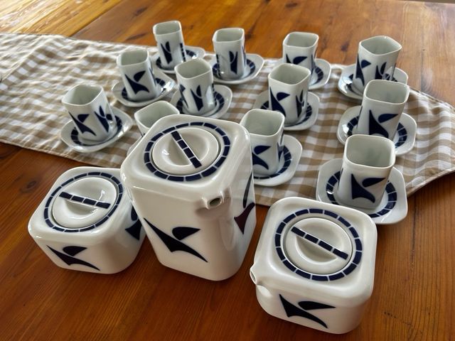 juego de cafe de 12 servicios sargadelos