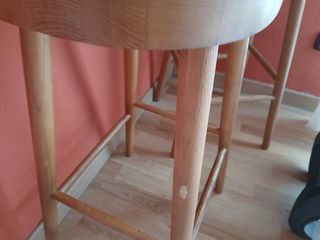 Taburete alto madera maciza