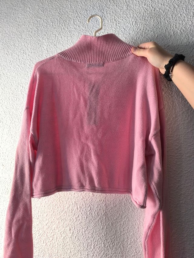 Jersey crop top Stradivarius