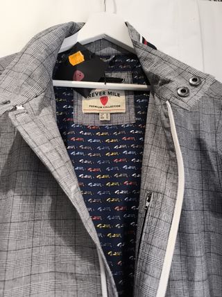 Cazadora Rever Mile Hombre Gris