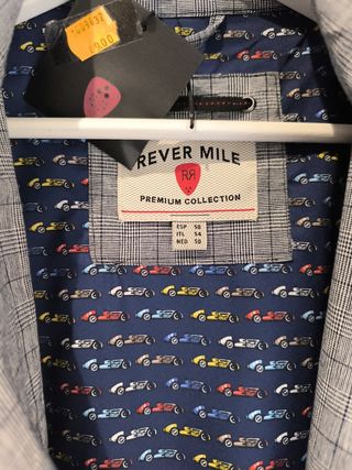 Cazadora Rever Mile Hombre Gris