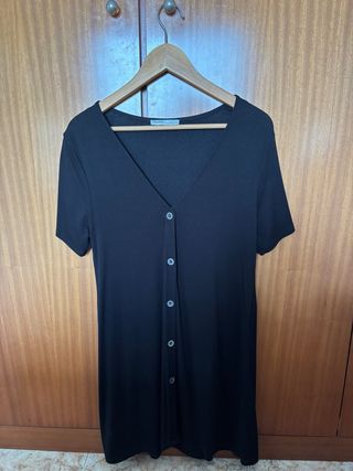 Vestido Pull Bear negro - talla M