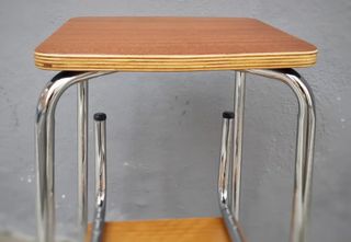 Taburete escalera vintage