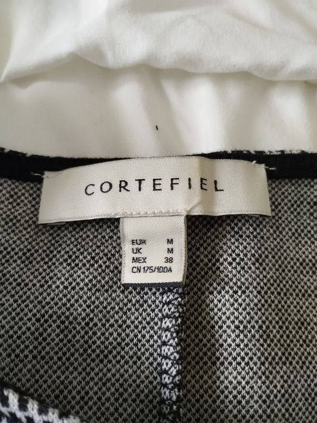 Vestido cuadros gris-negro