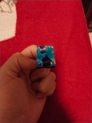 Anillo, cristal de murano de Venecia 