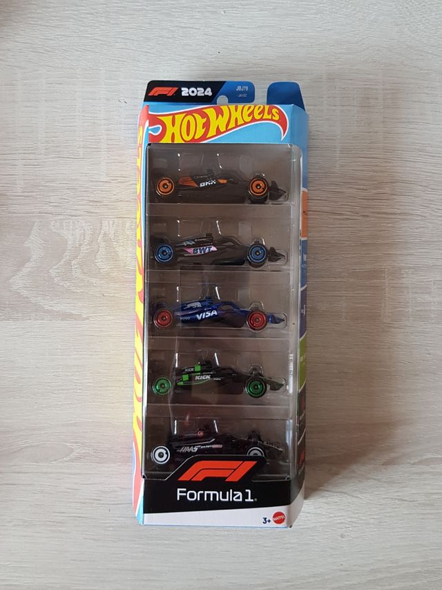 Lote pack de 5 coches F1 Formula 1 hot wheels