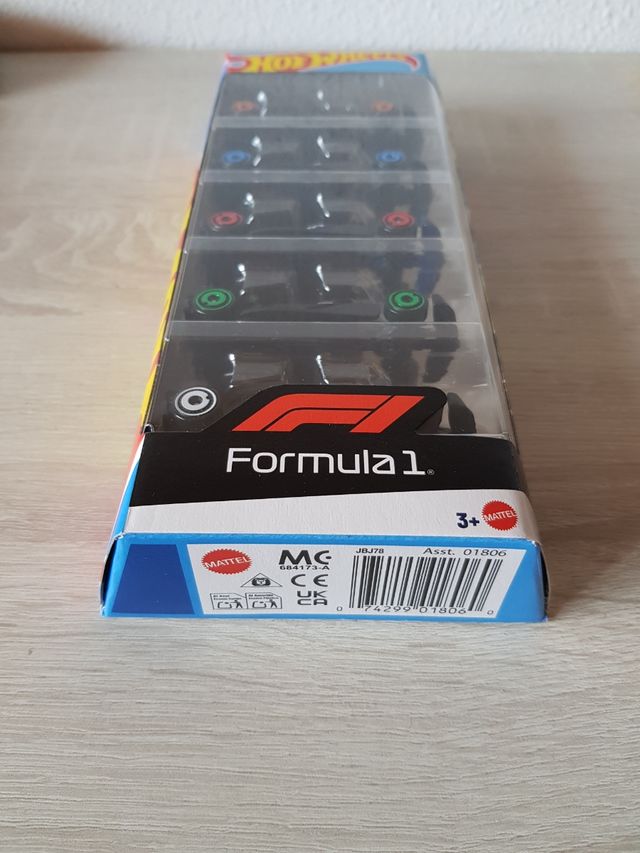 Lote pack de 5 coches F1 Formula 1 hot wheels