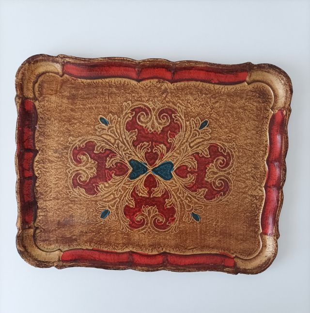 Vassoio fiorentino vintage