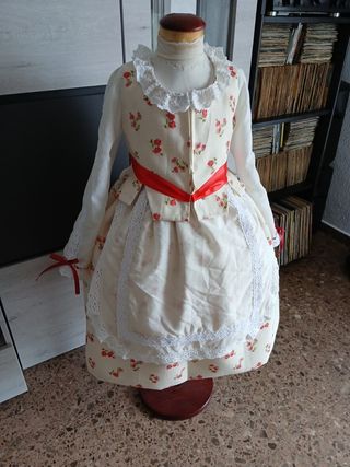 Traje huertana niña 3,4 años