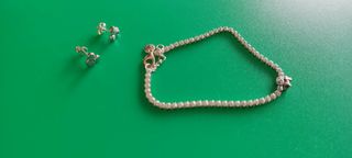 Pulsera y pendiente bebé Pandora