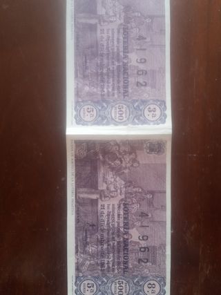 Décimo Lotería Navidad 1963