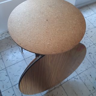 Mesa redonda 60cm con patas de metal