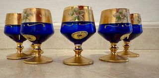 Set liquore murano tre fuochi Nello Gigli