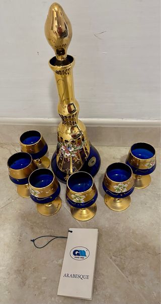 Set liquore murano tre fuochi Nello Gigli