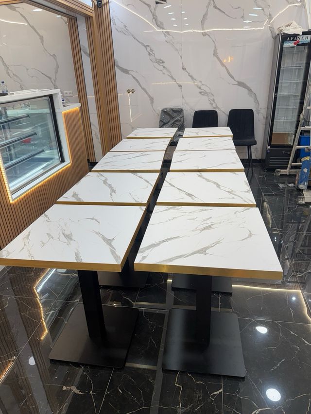 Mesas para hosteleria tipo marmol