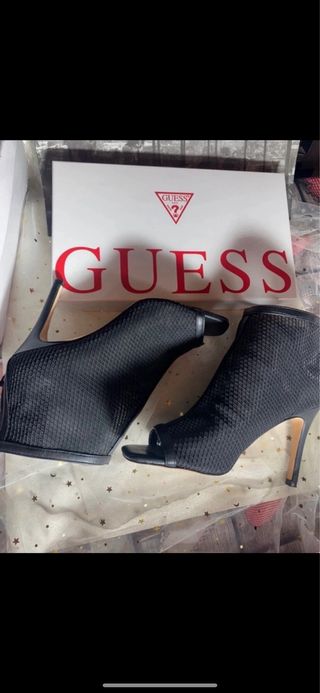 Botines Guess negros | Tacones nuevos sandalia