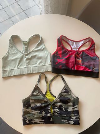 Lote 3 tops deportivos talla M