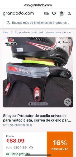 Protector Cuello Moto Scoyco 