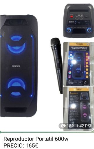 Reproductor Portátil SOGO 600w