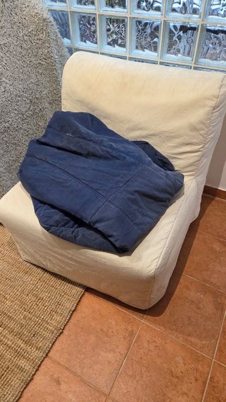 Sillón cama plegable LYCKSELE LÖVÅS de IKEA.