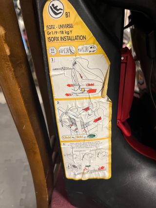 Silla coche Isofix Grupo 1