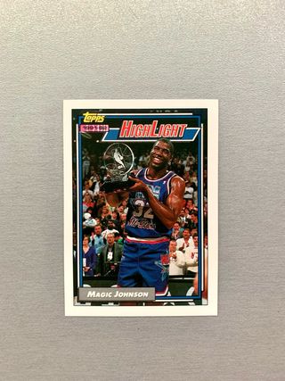 Carta NBA Magic Johnson MVP All Star, #2 Topps 92-93