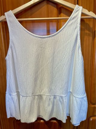 Top blanco de Mango