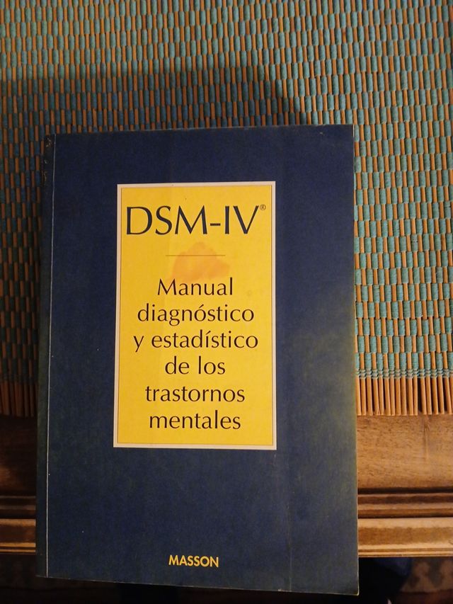 Dsm-IV: Manual Diagnostico Y Estadistico De Los Trastornos Mentales (Spanish Edition)