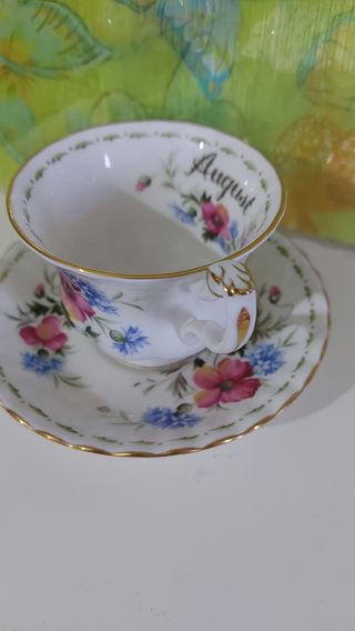 Royal Albert Tea Cup & Saucer - August