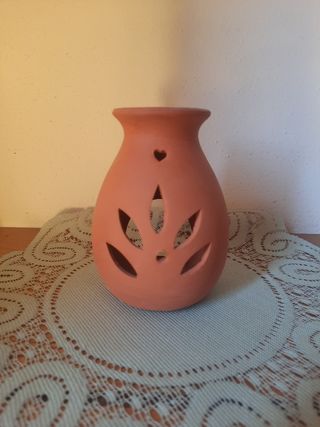 2 Portacandele Terracotta