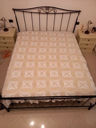 Coperta Matrimoniale Uncinetto Cotone