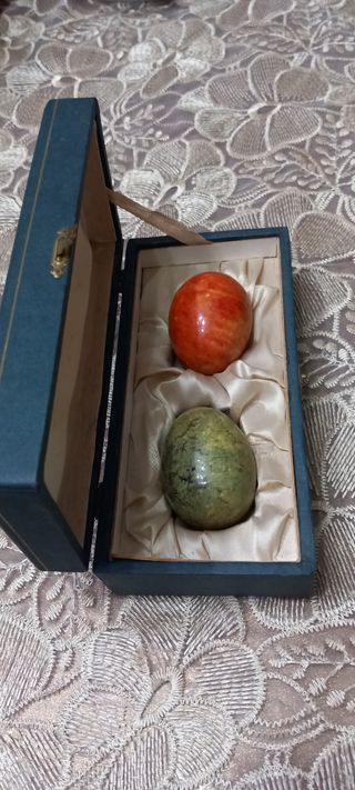 2 sfere alabastro vintage