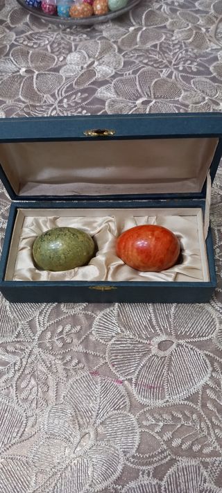 2 sfere alabastro vintage