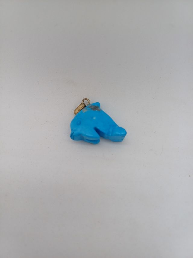 ciondolo delfino turchese