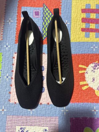 Bailarinas negras de punto