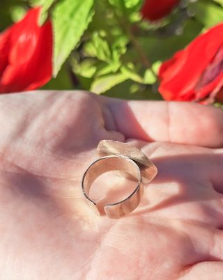 Anillo con Piedra Onix Negro Hecho a Mano