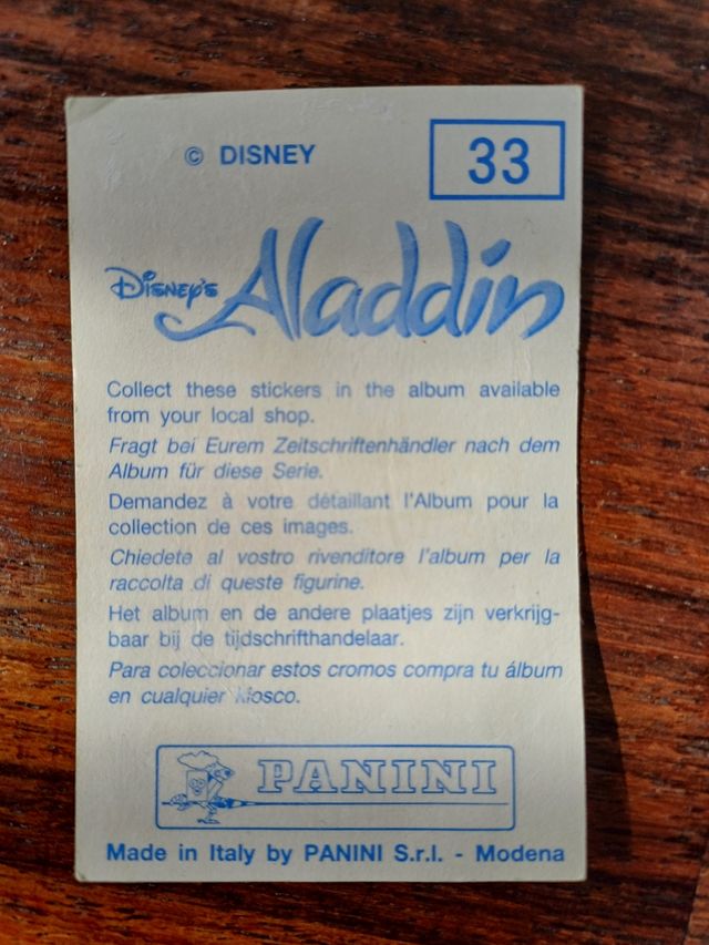 4 figurine Aladdin Diney anni 90