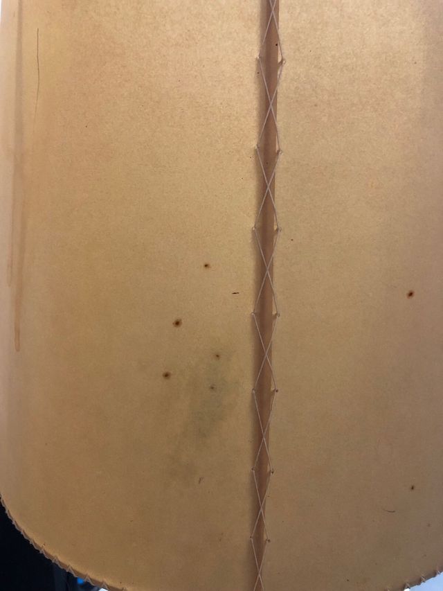 Lampara madera vintage