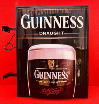 LUMINOSO CERVEZAS GUINNESS / VINTAGE / AÑOS 90