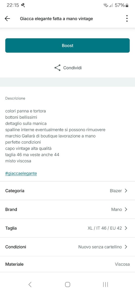 Giacca elegante vintage